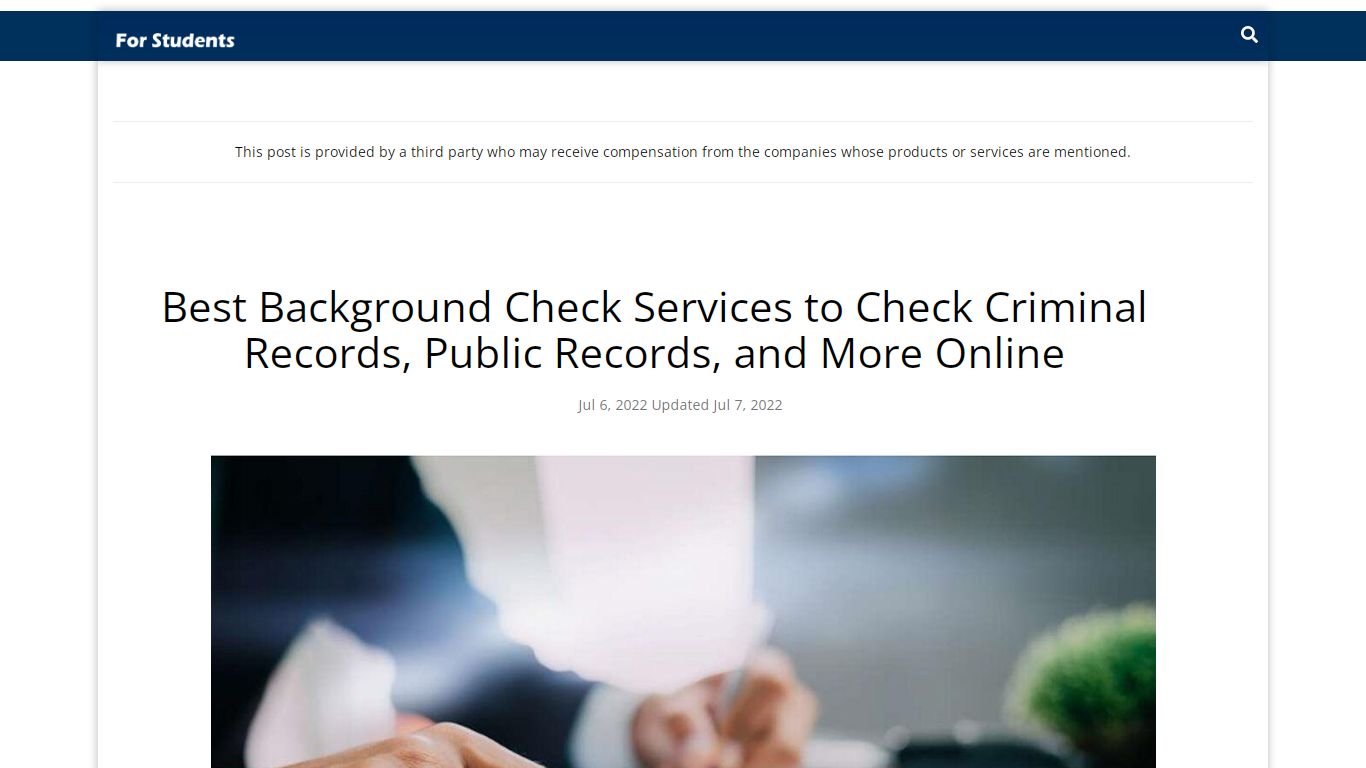 Best Background Check Services to Check Criminal Records, Public ...